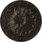 Ekena Millwork Foster Acanthus Leaf Ceiling Medallion (Canopies up to 2 1/4"), 20 1/2"OD x 1 1/2"P, Stone Hearth CM20FOSHF - alternate 1